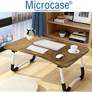 Microcase Portatif Atlantik Çam Sunta Laptop Sehpası Katlanabilir Çalışma Masası Kahvaltı Masası Al4020