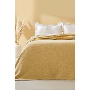 Hardal Valencia Sherpa Çift Kişilik Peluş Battaniye
