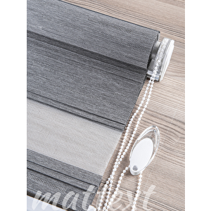 Gri̇ Merian  Zebra Perde  Ykz6900 150x230 cm