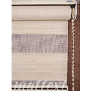 Krem Merian  Zebra Perde  Ykz6100 130x190 cm