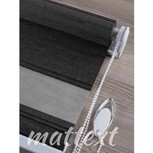 Antrasit Merian  Zebra Perde  Ykz6900 110x250 cm