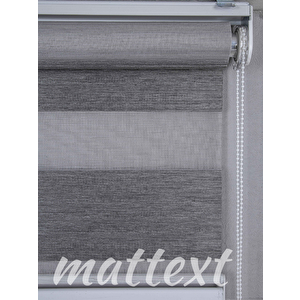 Gri̇ Merian  Zebra Perde  Ykz6900 150x250 cm
