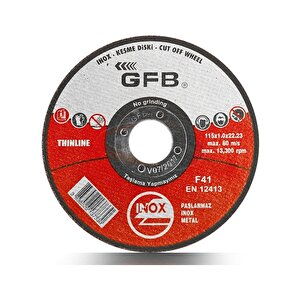 115*1 Inox Metal Kesici Taş 50'li Paket-gfb2350