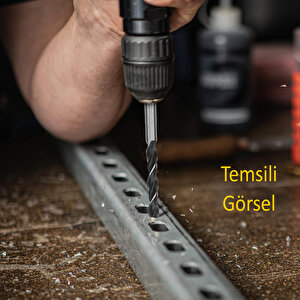 Metal Delme Hss Matkap Ucu Seti 13 'lü Paket Çelik Metal Alüminyum Delici Uç 1.5 - 6.5 Mm Arası Çap