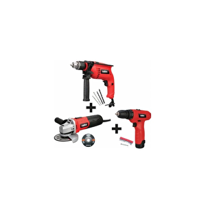 Eco Set 3g Li Matkap+taşlama+12 V Li-on Vidalama-a0602027