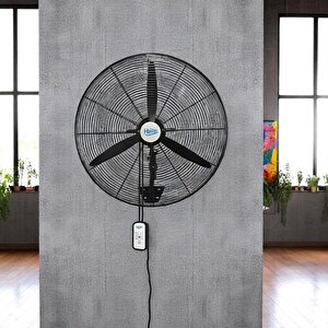Sanayi Tipi Kumandalı Duvar Vantilatörü 75 Cm 210w Endüstriyel Sessiz Duvara Monte Zincirli Fan