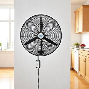 Sanayi Tipi Kumandalı Duvar Vantilatörü 75 Cm 210w Endüstriyel Sessiz Duvara Monte Zincirli Fan