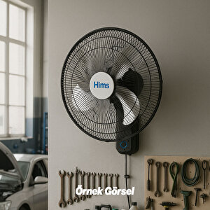 Sanayi Tipi Duvar Vantilatörü 50 Cm 130w Endüstriyel Sessiz Duvara Monte Zincirli Fan