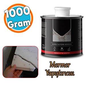 Mermer Granit Taş Fayans Çini Mozaik Beton Ahşap Yapıştırıcısı Polyester Sentetik Reçine 1000 Gram