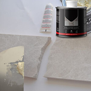 Mermer Granit Taş Fayans Çini Mozaik Beton Ahşap Yapıştırıcısı Polyester Sentetik Reçine 1000 Gram