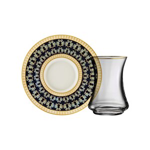1453 Şangay Gold 12 Parça 6 Kişilik Çay Seti 110 Ml Ar210363