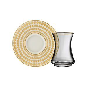 Sandro Moreno 1453 Şangay Gold 12 Parça 6 Kişilik Çay Seti 110 Ml Ar210363