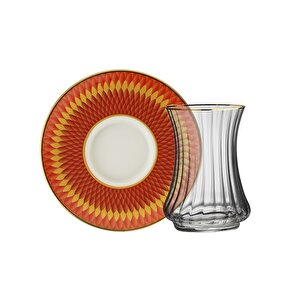 1453 Farfar Optik 12 Parça 6 Kişilik Çay Seti 110 Ml Ar263716