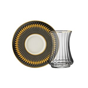 Sandro Moreno 1453 Farfar Optik 12 Parça 6 Kişilik Çay Seti 110 Ml Ar263716