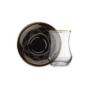 Sandro Moreno 1898 Davinci Siyah 12 Parça 6 Kişilik Çay Seti 150 Ml Ar212442