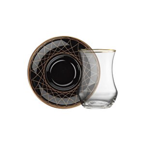 Sandro Moreno 1898 Davinci Siyah 12 Parça 6 Kişilik Çay Seti 150 Ml Ar212442