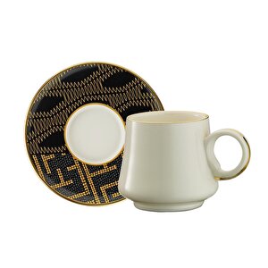 Sandro Moreno 1453 Kariye Double Yüzük Gold 12 Parça 6 Kişilik Kahve Fincan Takımı 120 Ml Ar211377