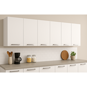 210luk Üst Modül, Mutfak Dolabı, Çok Amaçlı Dolap, Ki̇ler Dolabı 70x210 cm
