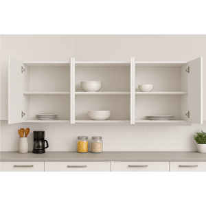 210luk Üst Modül, Mutfak Dolabı, Çok Amaçlı Dolap, Ki̇ler Dolabı 70x210 cm