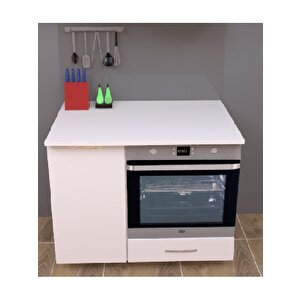 Herkül 100 Cmlik Beyaz Ankastre Ocak Fırın Dolabı, Kahve Köşesi̇