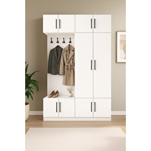 Si̇nem Portmanto Kapaklı, Raflı, Askılı Vestiyer