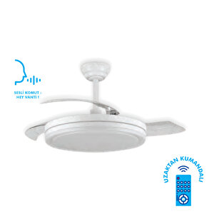Vanti Kcf307  30w 42” Smart Ledli Modern Tavan Vantilatör Beyaz