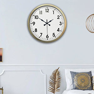 Eskitme Metal Standart Duvar Saati