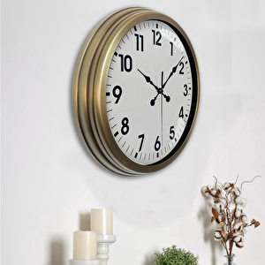 Eskitme Metal Standart Duvar Saati