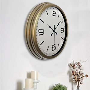 Eskitme Metal Modern Duvar Saati