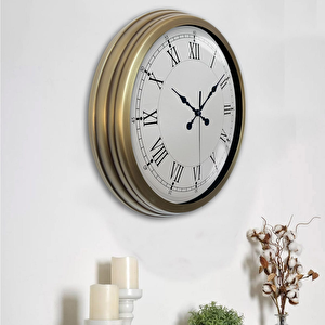 Eskitme Metal Retro Duvar Saati