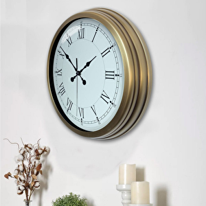 Eskitme Metal Retro Duvar Saati