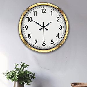 Metal Gold Standart Duvar Saati