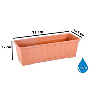 So-kmb3 Kemer Balkon Saksı 15 Litre No 3 Kiremit
