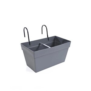 Omnipazar So-yb01a Dekoratif Askılı Yalı Balkon Saksı 6.5 Litre No 1