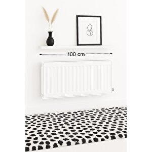 100 Cm Mat Beyaz Mdf Petek Üstü Raf Gizli Montaj Ahşap Duvar Rafı