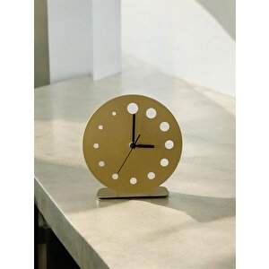 Masa Saati Ofis Masa Saati Ev Masa Saati Sessiz Masa Saati Daire Rakamlı Masa Saati Dekoratif Masa Saati Gold