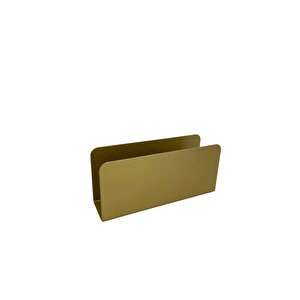 Peçetelik Metal Peçetelik Masaüstü Peçetelik Kare Peçetelik Gold