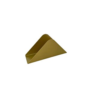 Peçetelik Metal Peçetelik Masaüstü Peçetelik Üçgen Peçetelik Gold
