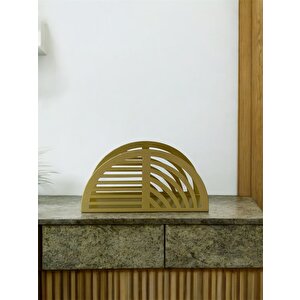 Peçetelik Metal Peçetelik Masaüstü Peçetelik Oval Peçetelik Gold