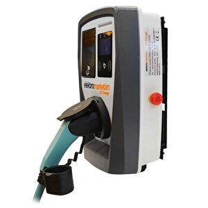 22kw 3 Faz 32a Tip 2 Soketli Elektrikli Araç Şarj İstasyonu Duvar Tipi