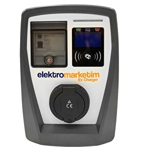 22kw 3 Faz 32a Tip 2 Soketli Elektrikli Araç Şarj İstasyonu Duvar Tipi