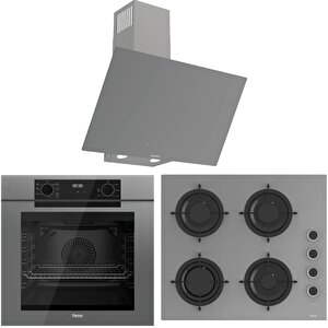 Fryart Artline Qep63cpr - Cs208-fa - D079-sa 7 Prog. Dijital Turbo Ank. Set - Gri