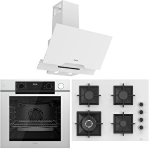 Fryart Artline Steam Qep64cb - Sc406-wfa - D064-sa 9 Prog. Dijital Turbo Ank. Set - Beyaz