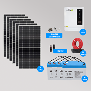 6.2 Kw Hazır Solar Paket Kolay Kurulum(orta Paket)