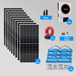 CKS ENERJI 6.2 kW Hazır Solar Paket Kolay Kurulum (MAKSİMUM PAKET)