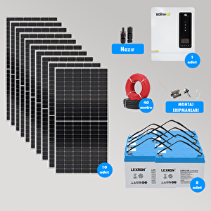 6.2 Kw Hazır Solar Paket Kolay Kurulum(maksi̇mum Paket)