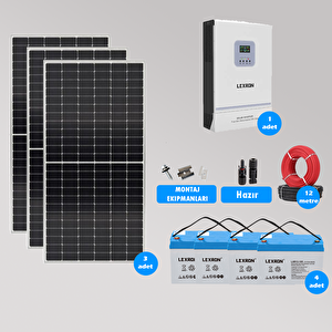 3 Kw Hazır Solar Paket Kolay Kurulum(orta Paket)