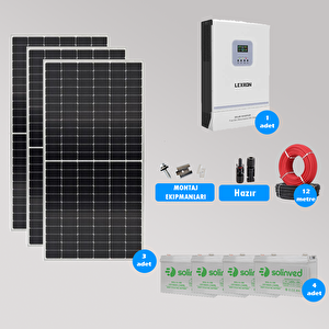3 Kw Hazır Solar Paket Kolay Kurulum(orta Paket)