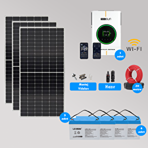 CKS ENERJI 4 kW Hazır Solar Paket Kolay Kurulum(ORTA PAKET)