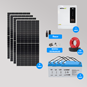 6.2 Kw Hazır Solar Paket Kolay Kurulum(mi̇ni̇mum Paket)